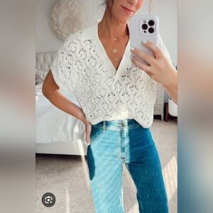 Express Crochet Sweater Top